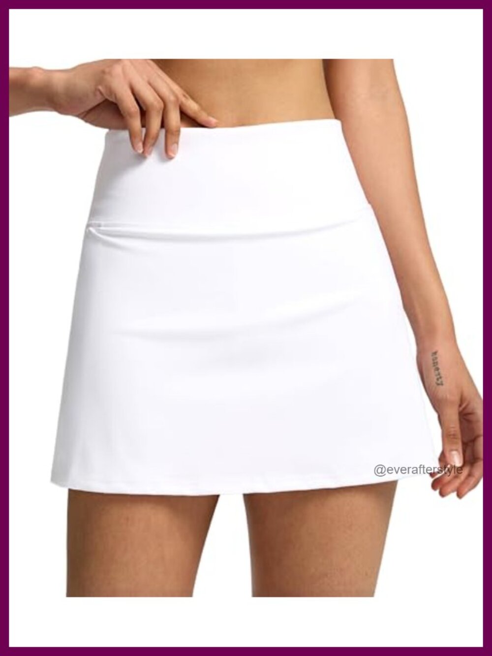 14.5" Skort with Shorts & 2 Pockets Tennis Golf Skirt Athletic